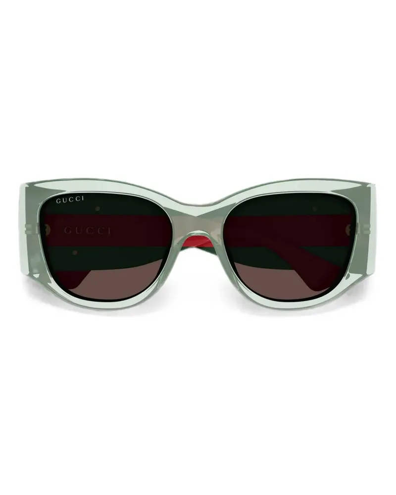 Gucci Cat-Eye-Sonnenbrille mit GG - Grau Grau