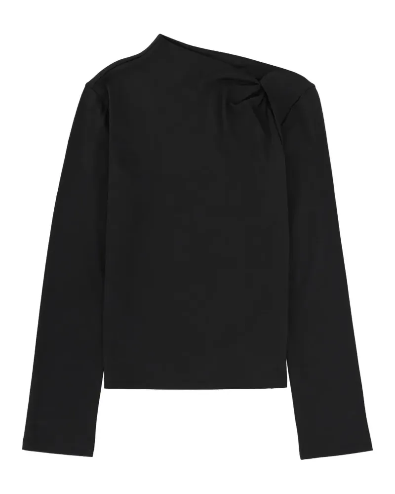 Theory long-sleeve twisted top - Schwarz Schwarz