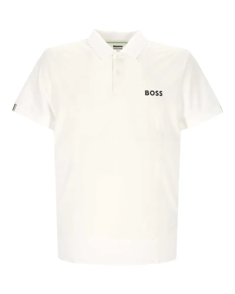 HUGO BOSS logo-print polo shirt - Weiß Weiß