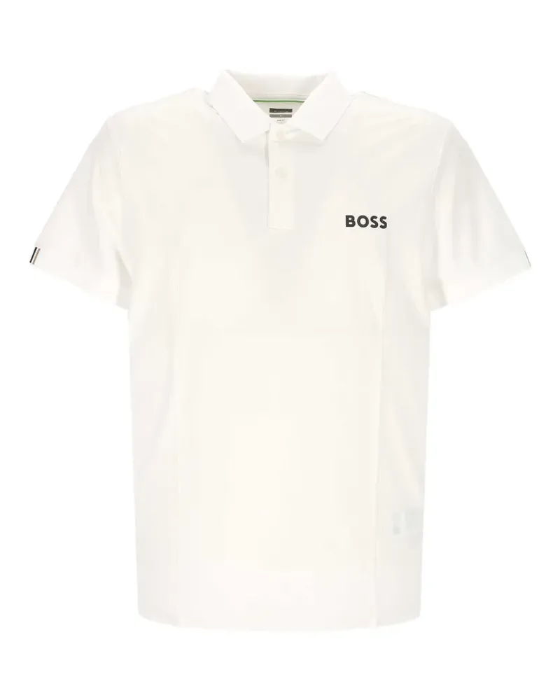HUGO BOSS logo-print polo shirt - Weiß Weiß