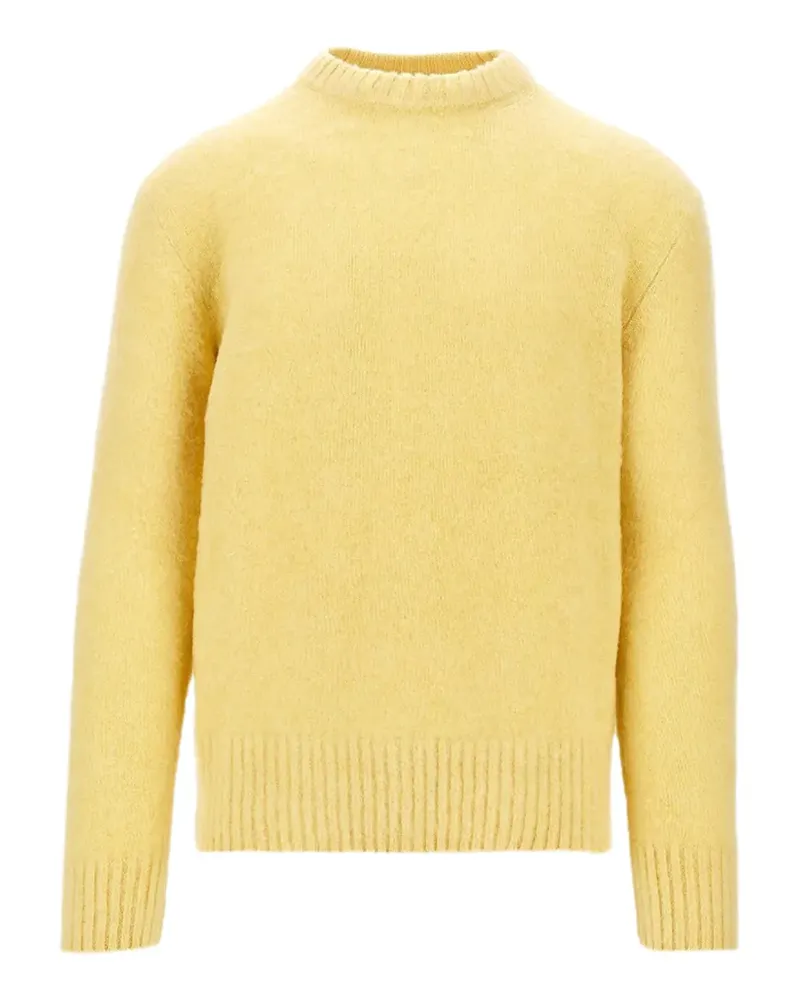 Piacenza Cashmere ribbed-knit crew-neck sweater - Gelb Gelb