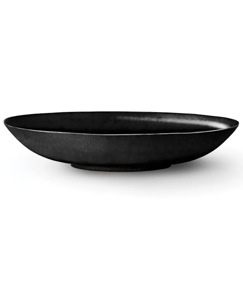 L’OBJET Terra Porzellanschale (30cm) - Schwarz Schwarz