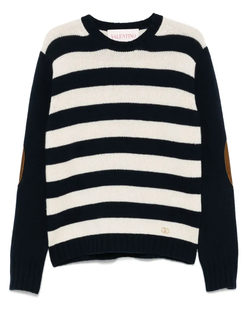 Valentino Garavani Gestreifter Pullover - Blau Blau