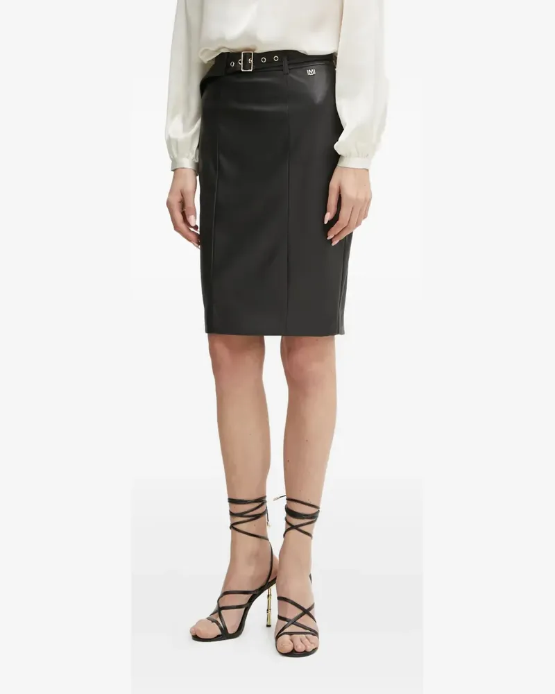 Guess belted pencil midi skirt - Schwarz Schwarz