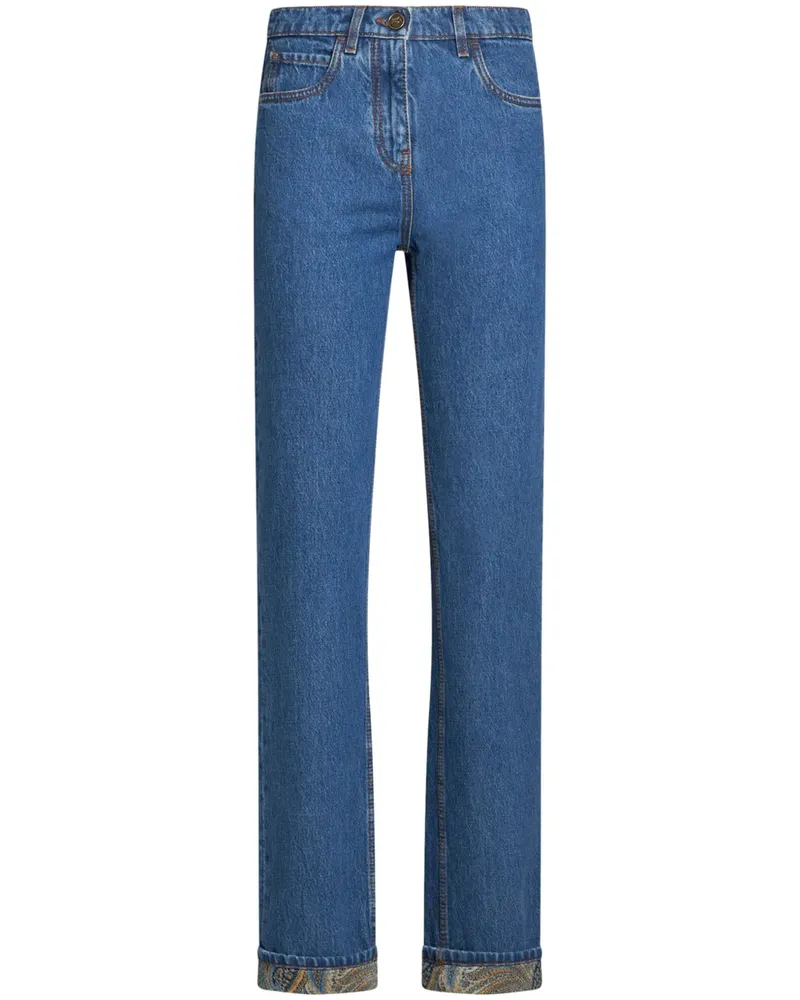 Etro Jeans mit geradem Bein - Blau Blau
