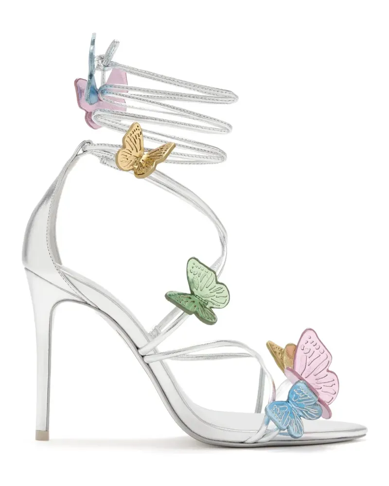 Sophia Webster Vanessa Sandalen mit Schmetterling - Silber Silber