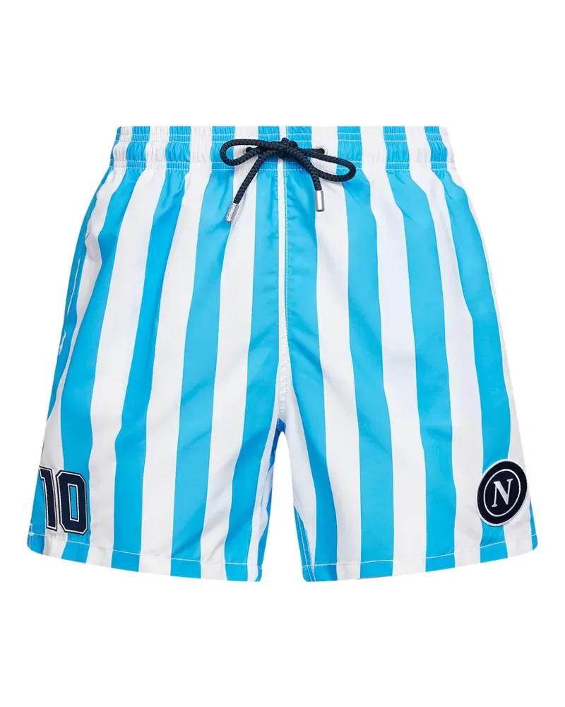 MC2 Saint Barth striped-pattern swim shorts - Blau Blau