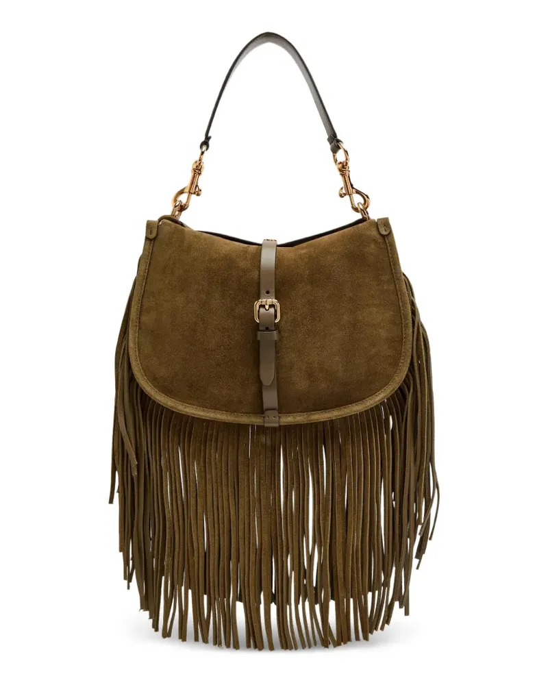 Etro Schultertasche aus Wildleder - Grün Grün