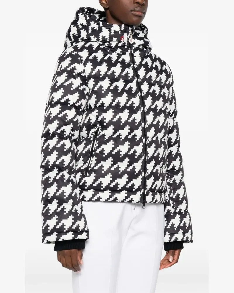 Perfect Moment Mantel mit Hahnentrittmuster - Weiß Weiß