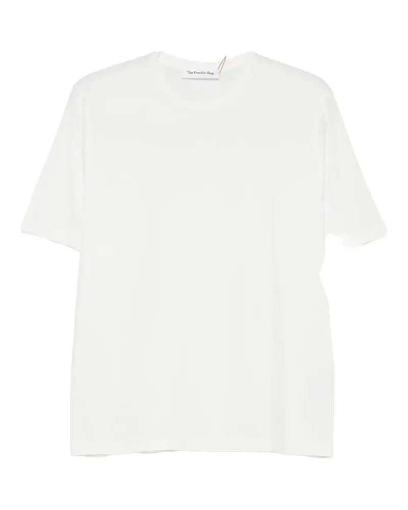 FRANKIE Shop Harper Soft crew-neck T-shirt - Weiß Weiß