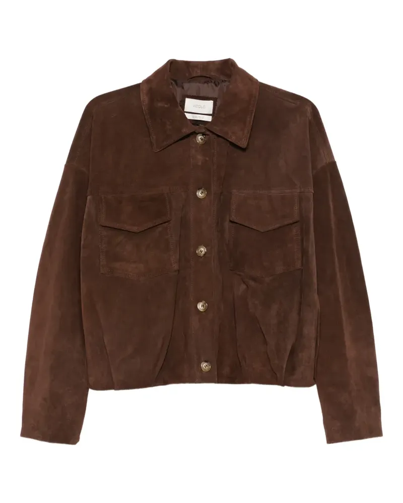 VICOLO pocket button jacket - Braun Braun