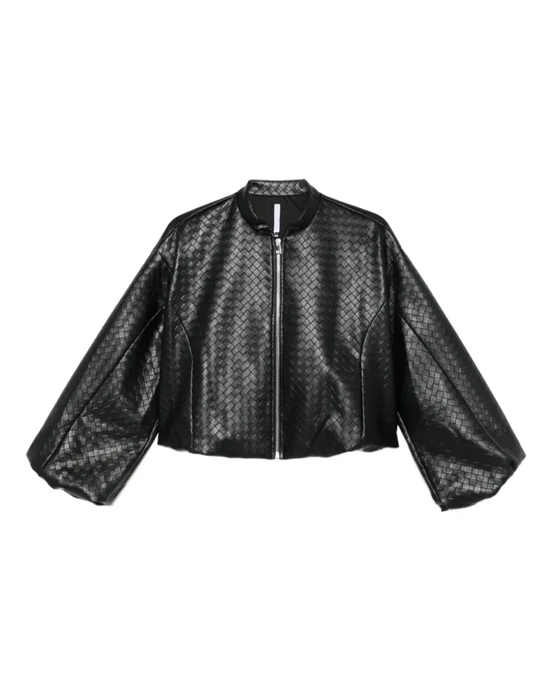 IMPERIAL Gewebte Jacke mit Ballonärmeln - Schwarz Schwarz