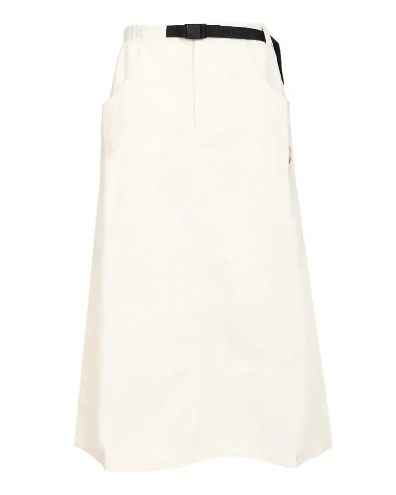 The North Face logo-detail belted skirt - Nude Nude