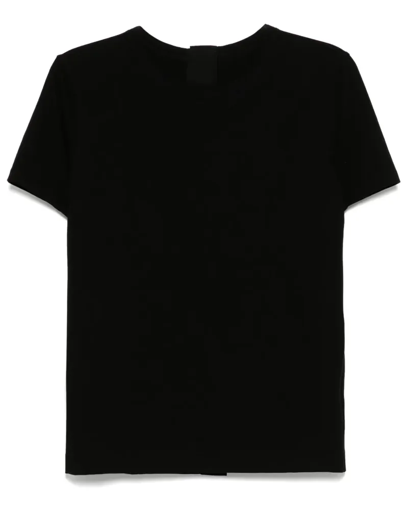 Yohji Yamamoto T-Shirt mit Rundhalsausschnitt - Schwarz Schwarz