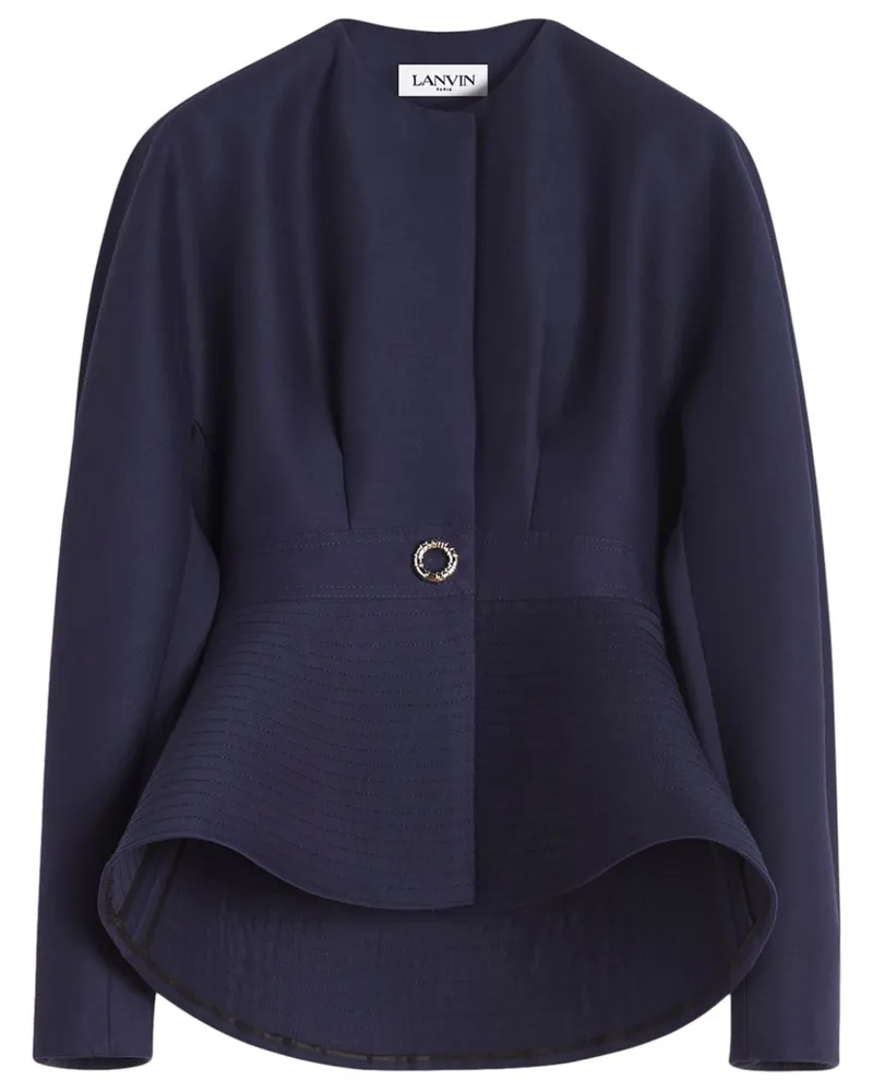 Lanvin Jacke mit Schößchen - Blau Blau