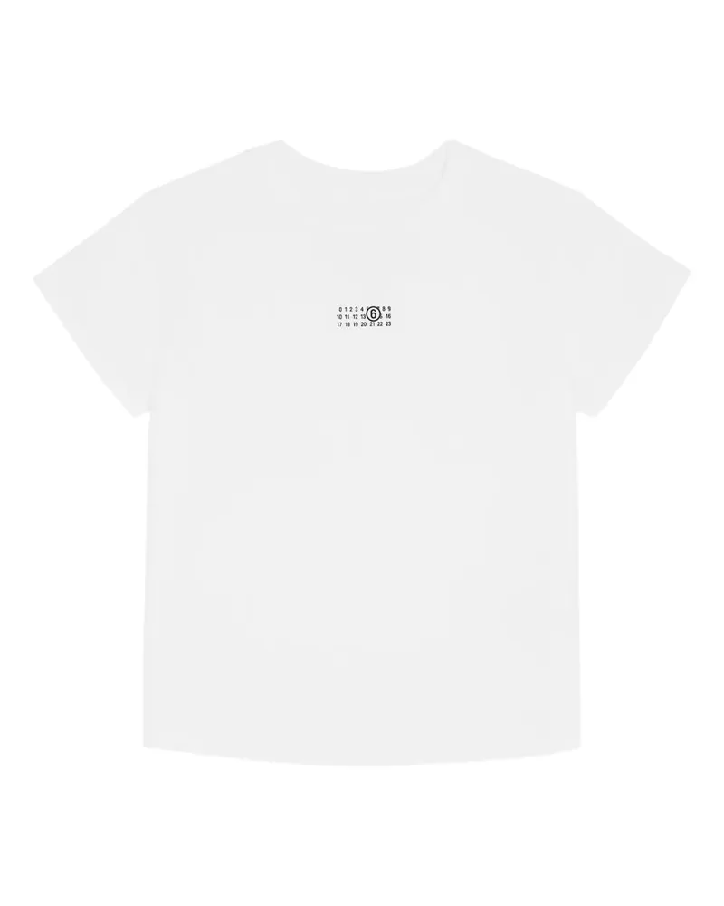 Maison Margiela T-Shirt mit rundem Ausschnitt - Weiß Weiß