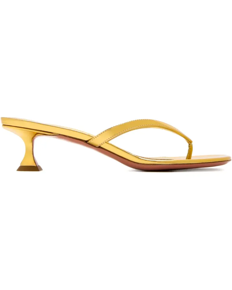 Amina Muaddi Juliette Sandalen 45mm - Gelb Gelb