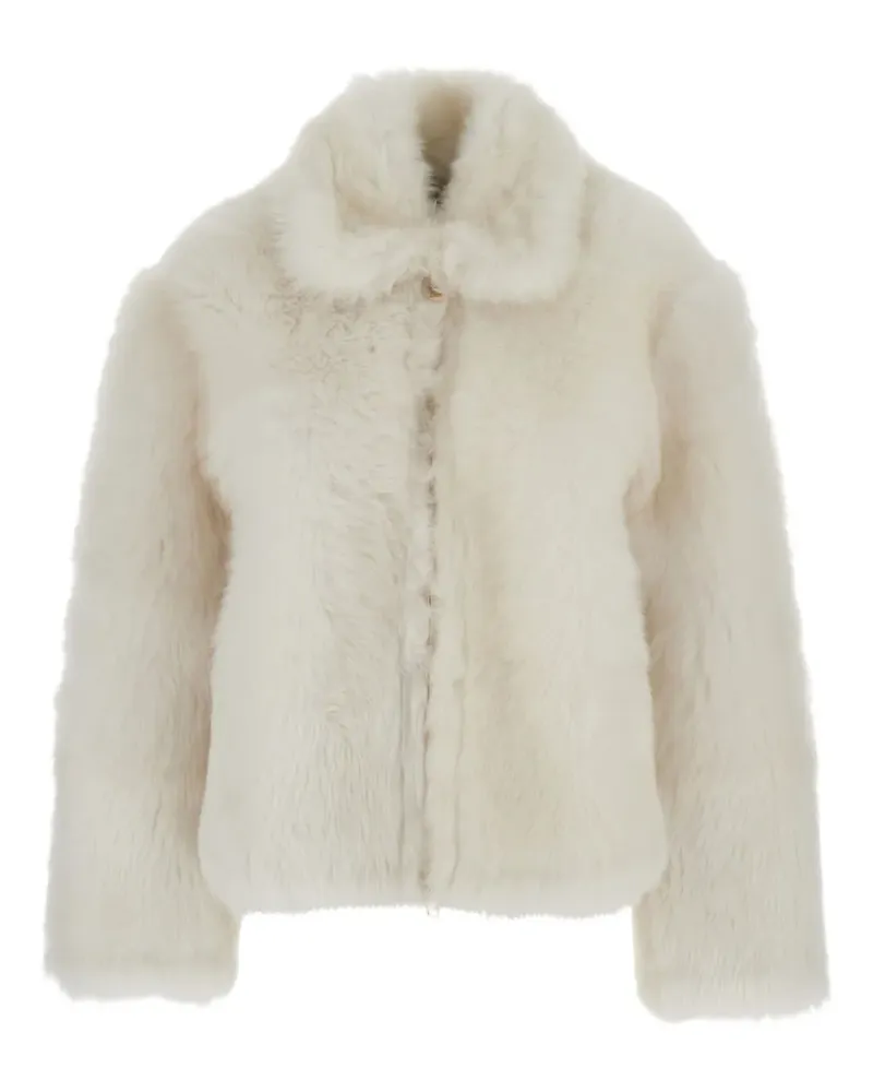 Fabiana Filippi Shearling-Mantel - Weiß Weiß