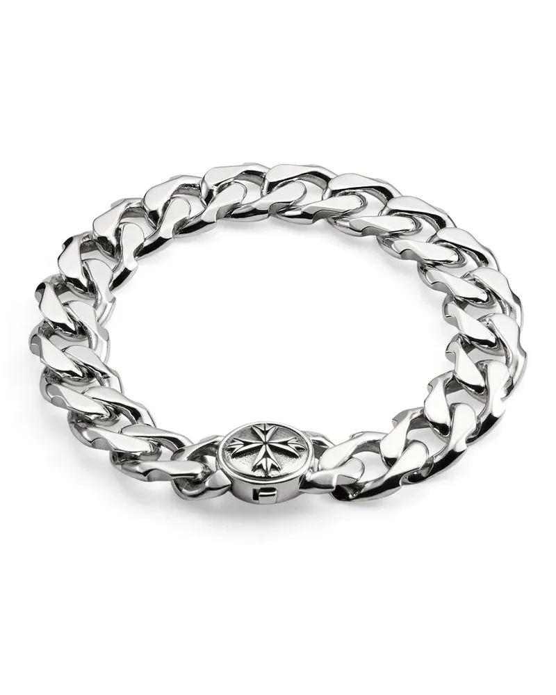 Emanuele Bicocchi Armband mit Logo-Gravur - Silber Silber