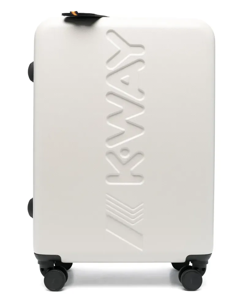 K-Way Mittelgroßer Rollkoffer mit Logo-Prägung - Nude Nude