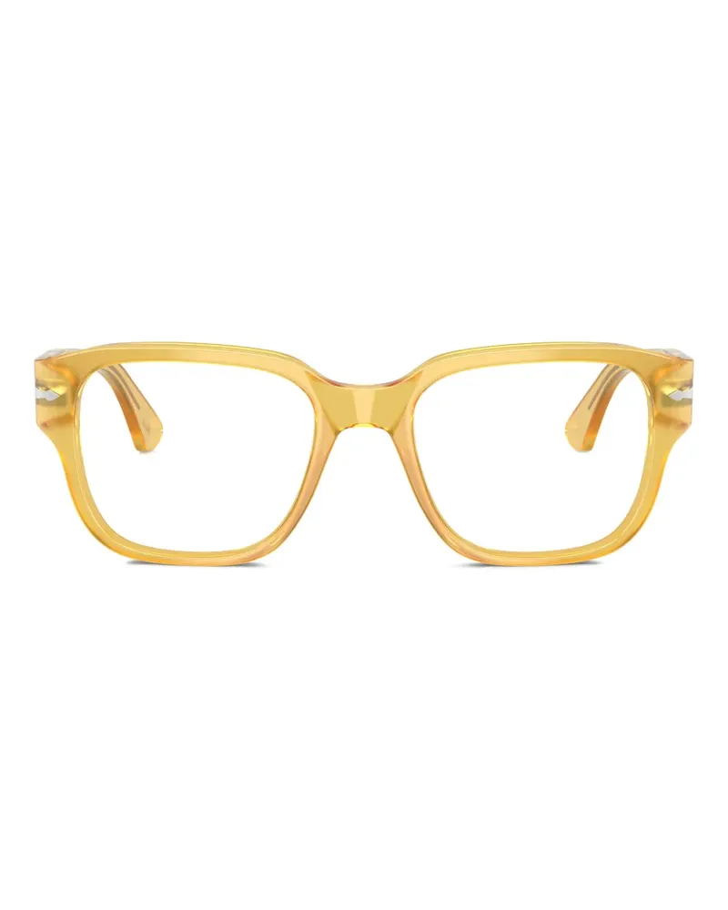 Persol Brille mit eckigem Gestell - Gelb Gelb