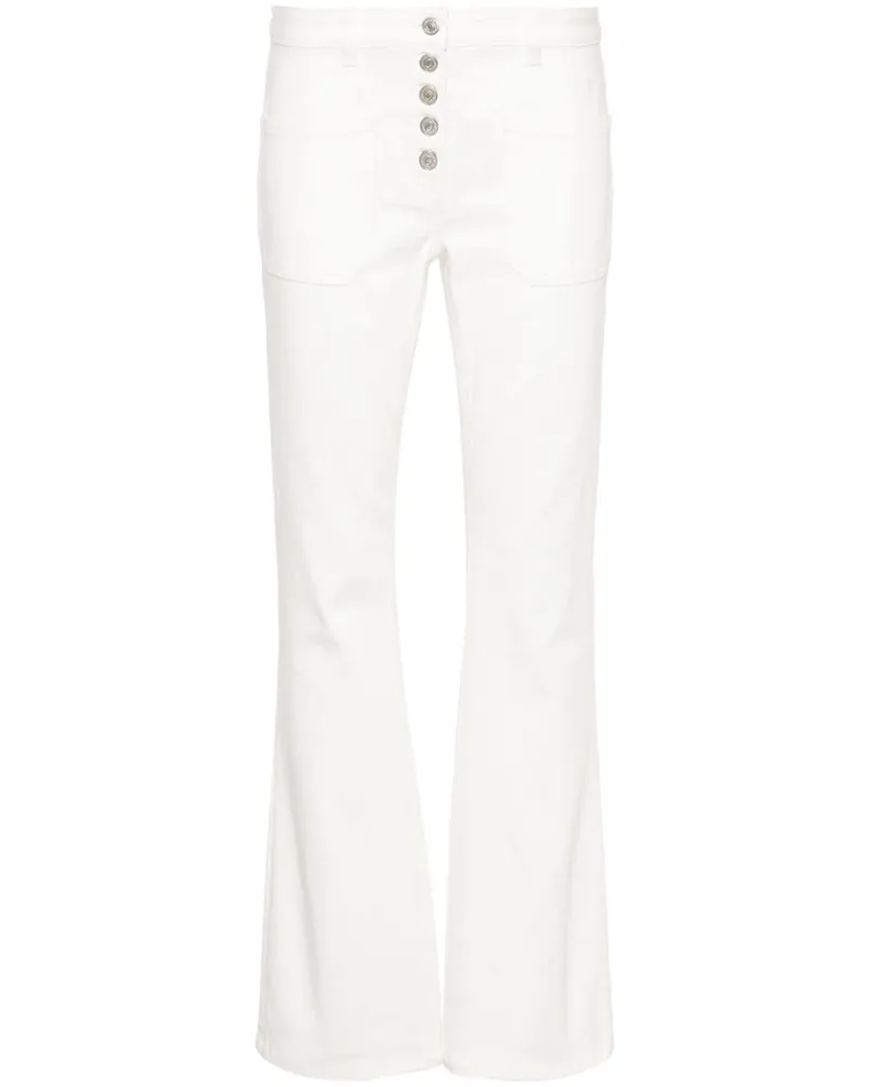 Courrèges Multiflex Bootcut-Jeans - Weiß Weiß