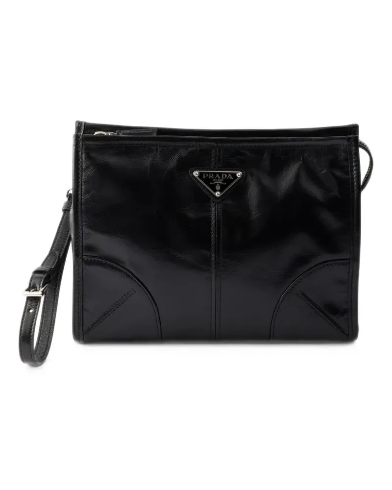 Prada Mini-Tasche aus Leder - Schwarz Schwarz