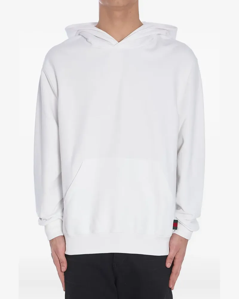 Gucci Kapuzenjacke mit Streifendetail - Weiß Weiß