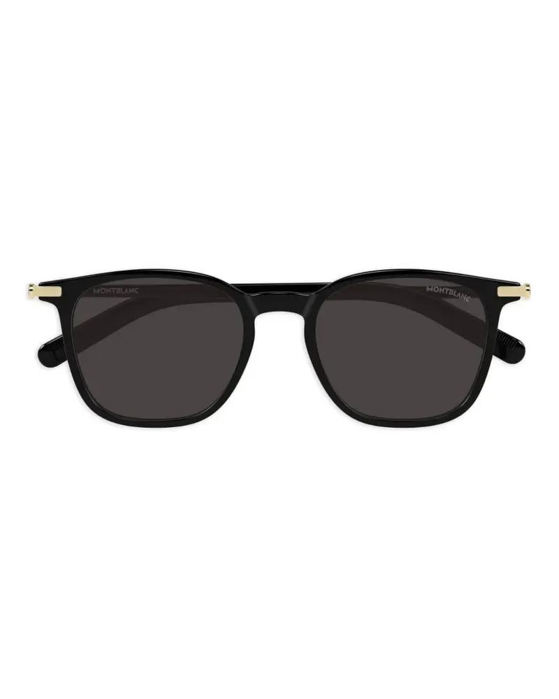 Montblanc round-frame sunglasses - Schwarz Schwarz