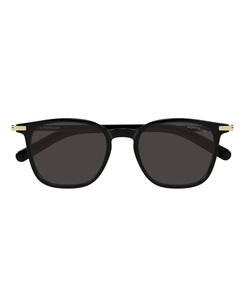 Montblanc round-frame sunglasses - Schwarz Schwarz