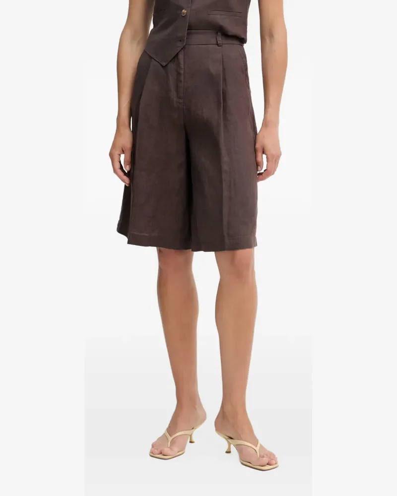 Benetton pleated linen shorts - Braun Braun
