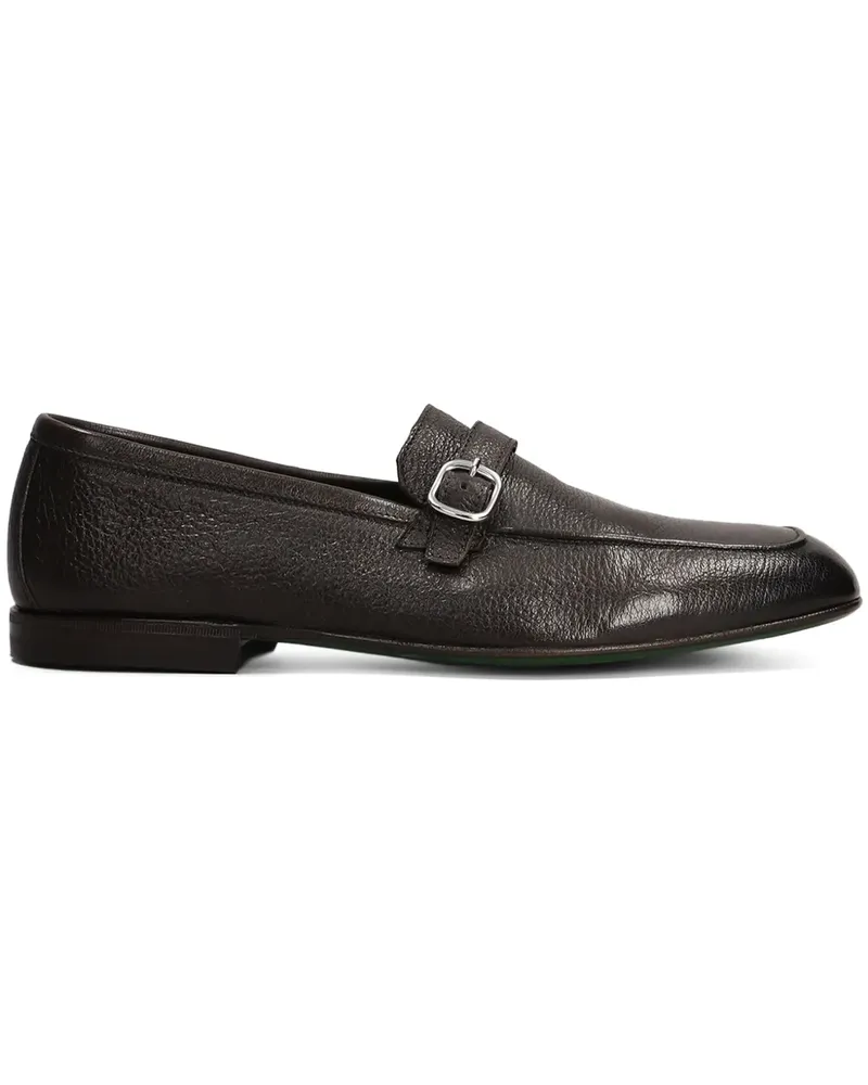 Green George Loafer aus strukturiertem Leder - Braun Braun