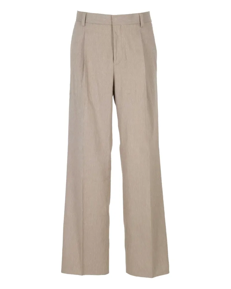 HUGO BOSS Plissierte Hose - Braun Braun