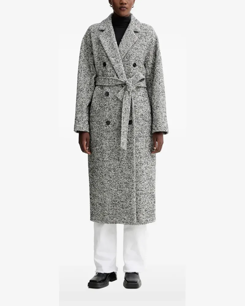 Marc O'Polo double-breasted belted coat - Grau Grau