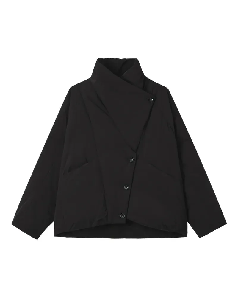b+ab Asymmetrische Jacke mit Futter - Schwarz Schwarz