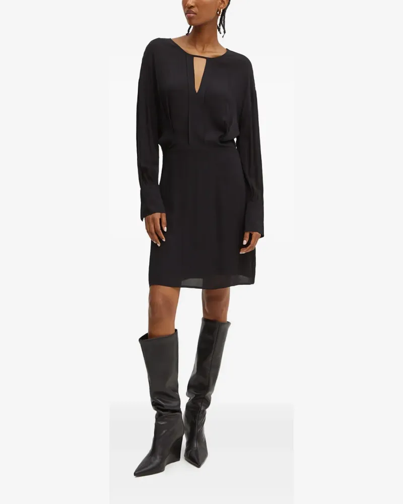 Liu Jo long-sleeve midi dress - Schwarz Schwarz