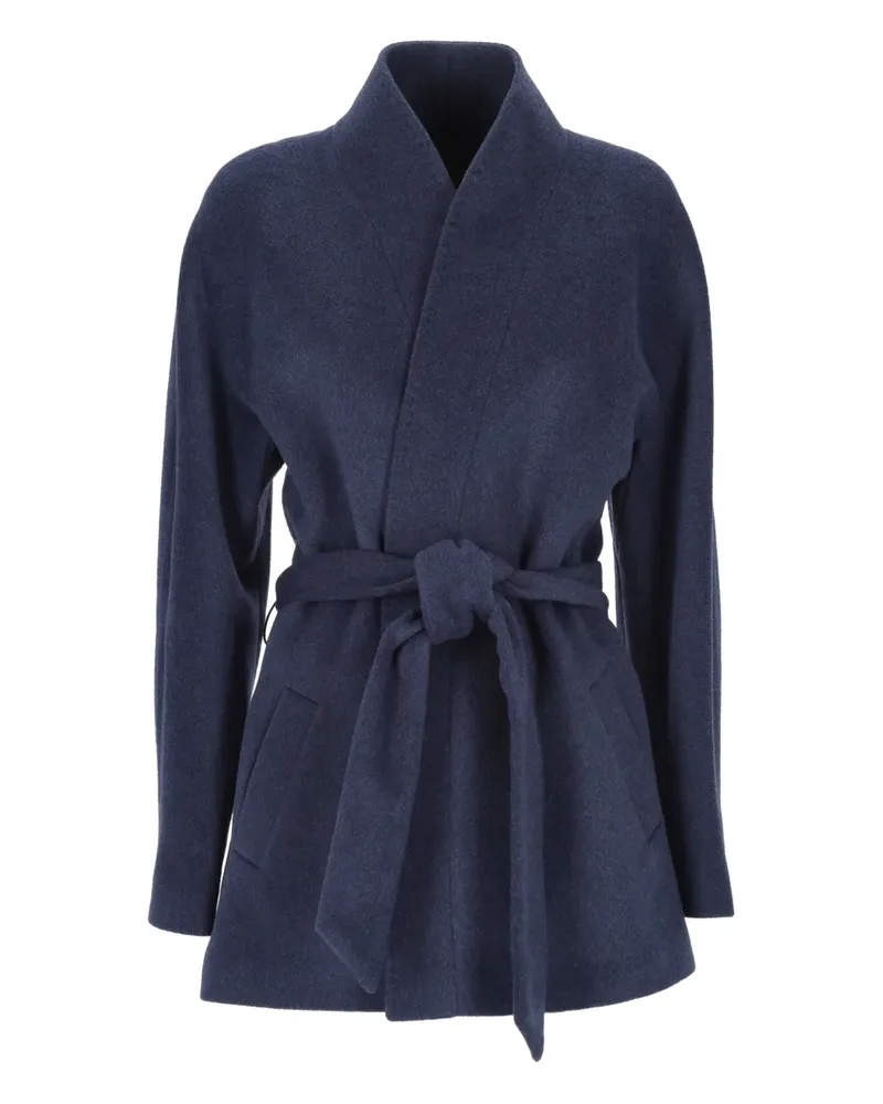 Chiara Ferragni belted collar coat - Blau Blau