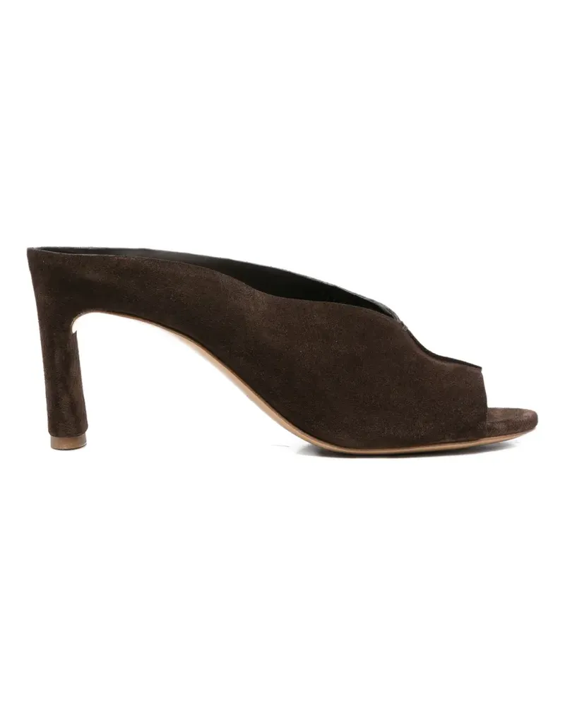 Roberto del Carlo Metis peep-toe sandals - Braun Braun