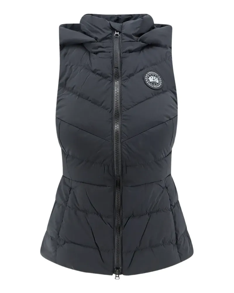 Canada Goose hooded quilted gilet - Schwarz Schwarz