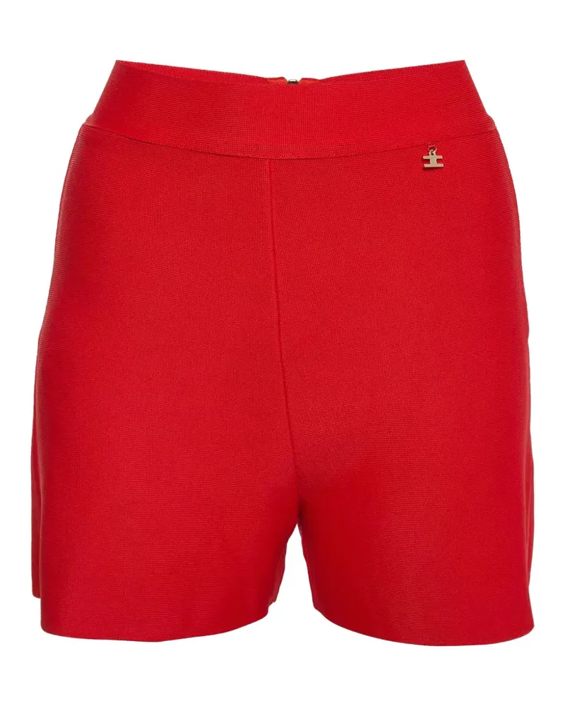 Elisabetta Franchi Shorts mit elastischem Bund - Rot Rot