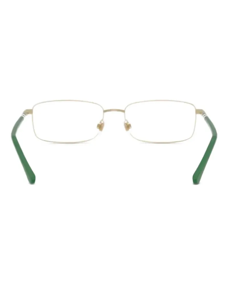 Ralph Lauren 1235 VISTA striped rectangle-frame glasses - Gold Gold
