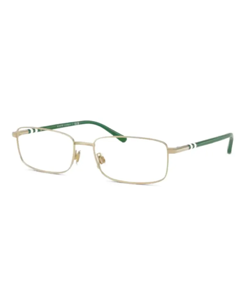 Ralph Lauren 1235 VISTA striped rectangle-frame glasses - Gold Gold