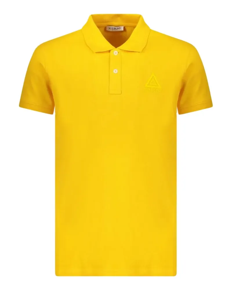 Iceberg Piqué-Poloshirt mit Logo-Stickerei - Gelb Gelb