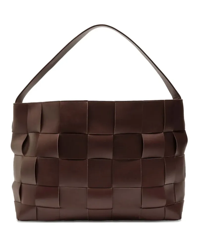 St. Agni Großer Shopper mit Webmuster - Braun Braun