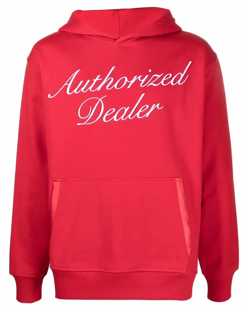 JUST DON Hoodie mit Slogan-Print - Rot Rot