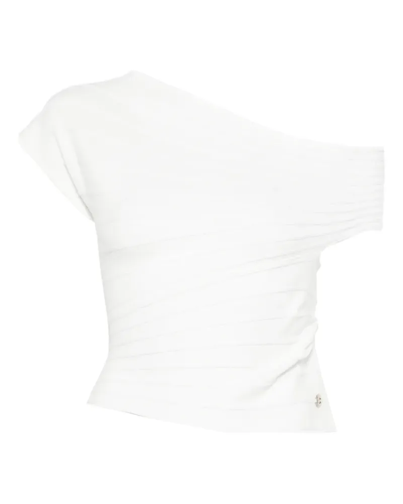 Twin-Set draped top - Weiß Weiß