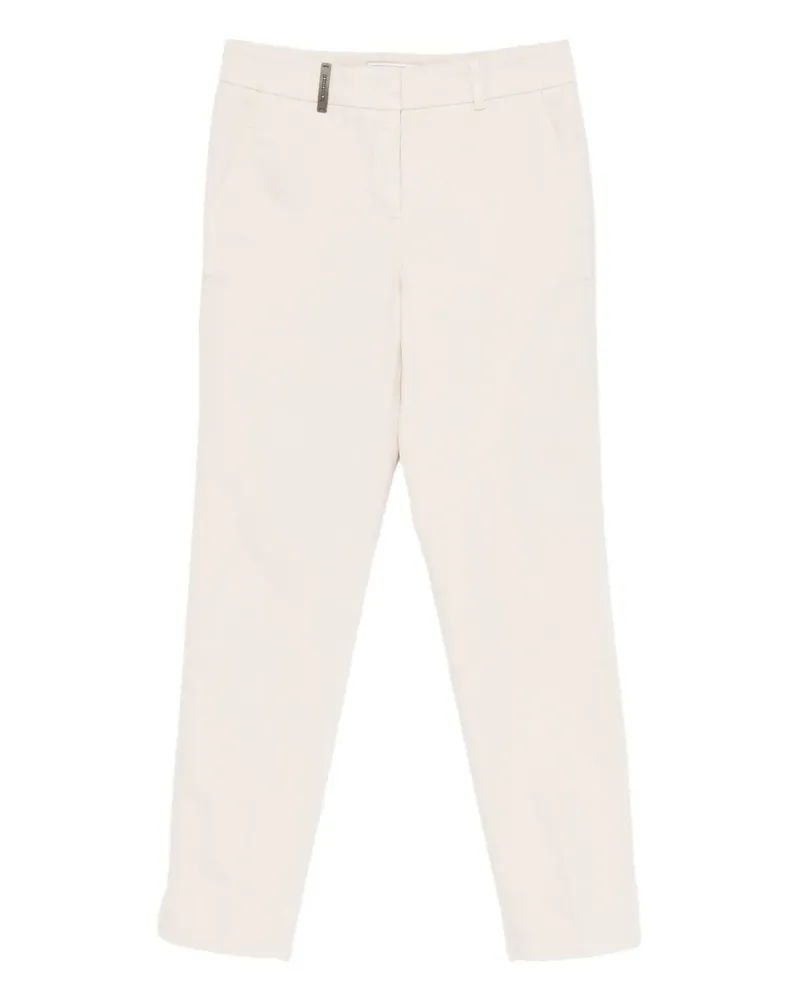 Peserico Hose mit Logo-Detail - Nude Nude