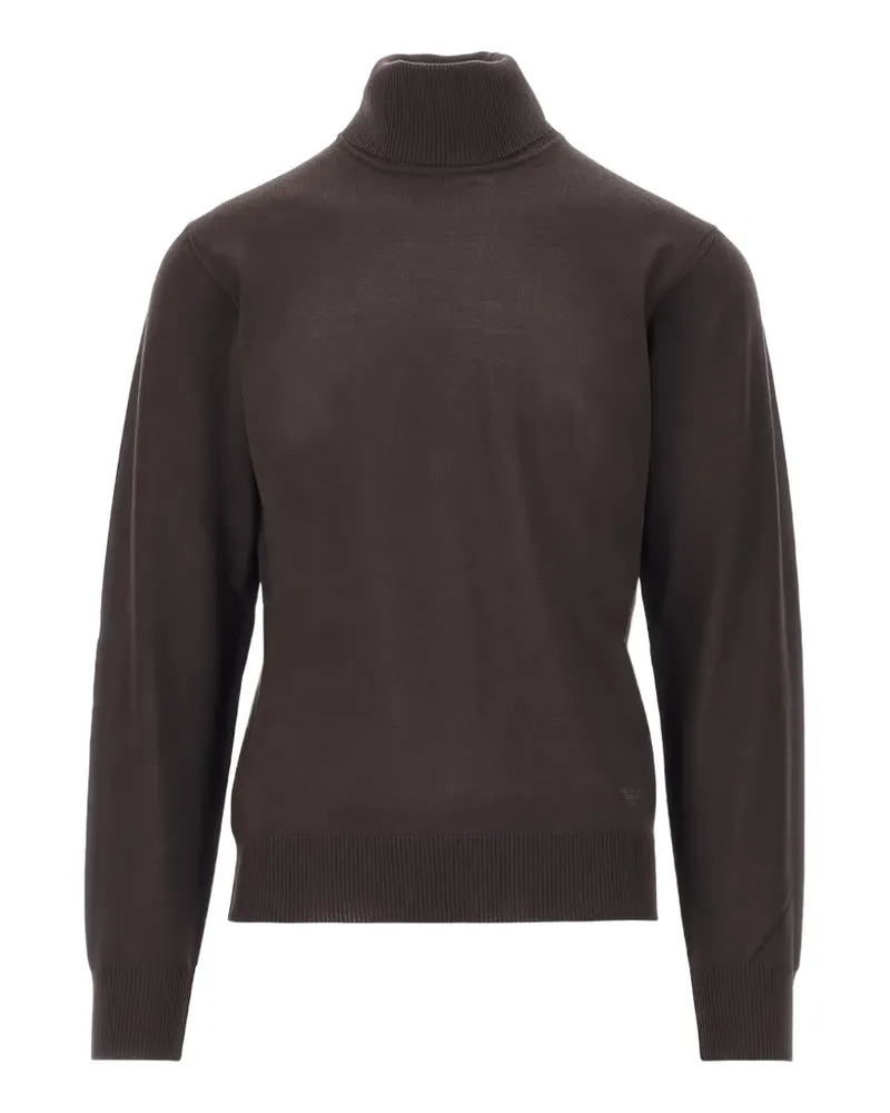 Emporio Armani Klassischer Rollkragenpullover - Braun Braun