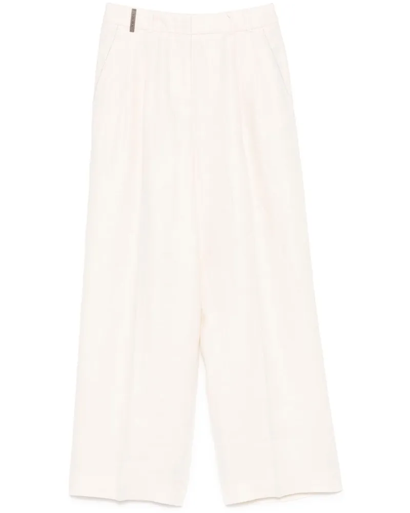 Peserico Hose mit Bundfalten - Nude Nude