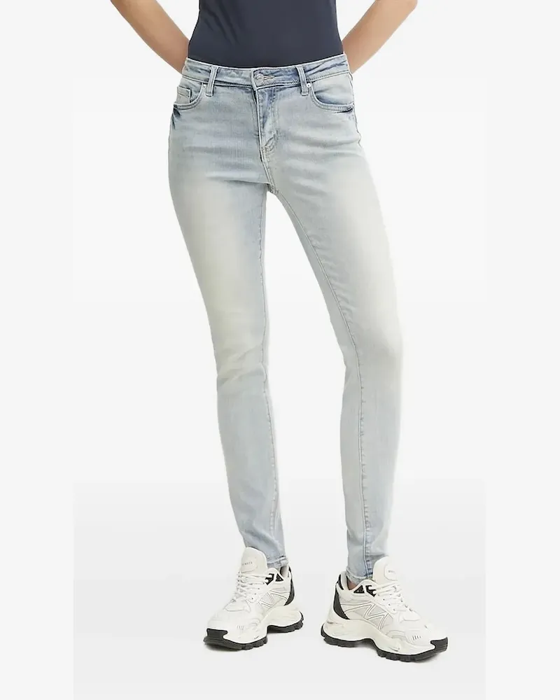 Armani Exchange Ausgeblichene Skinny-Jans - Blau Blau